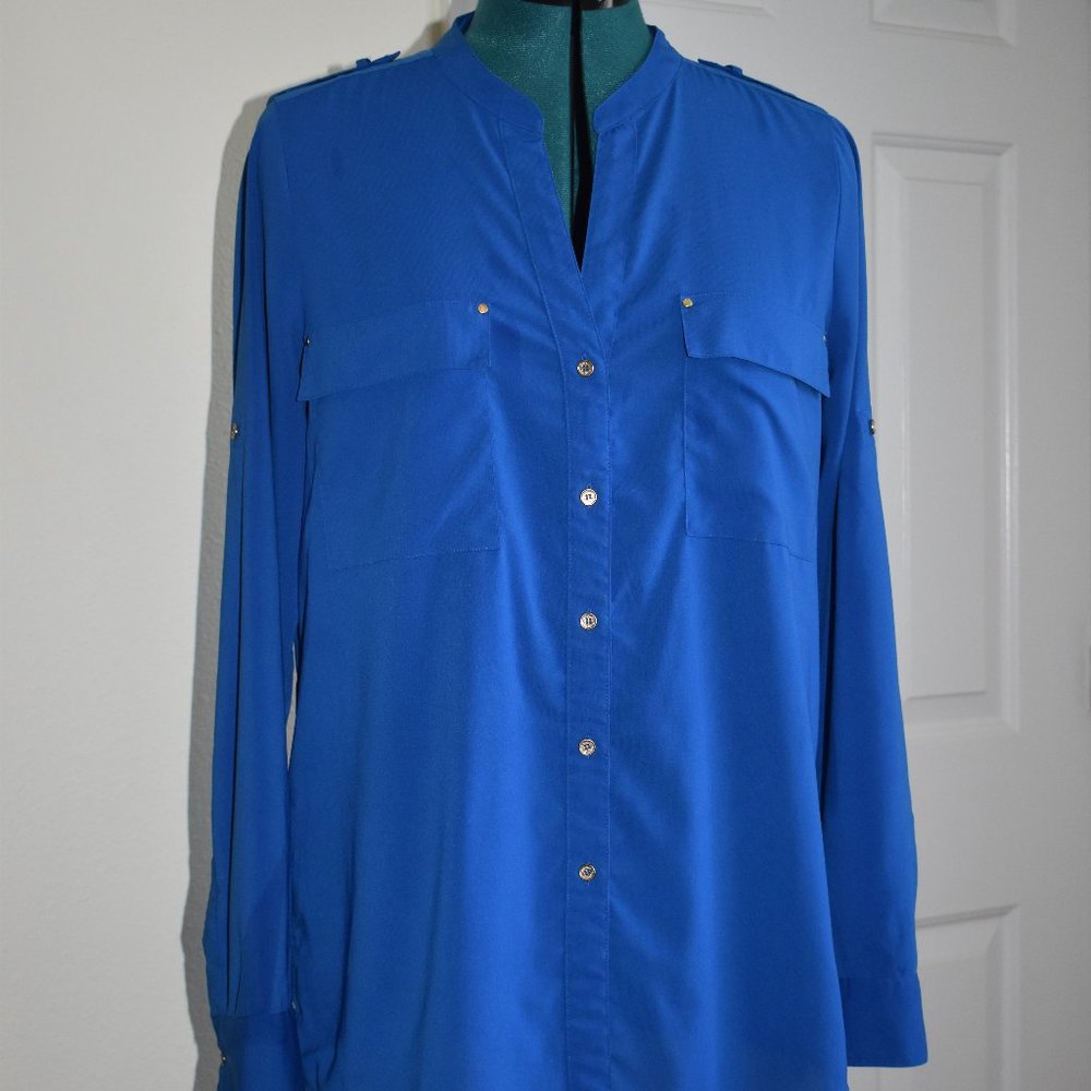 Calvin Klein Royal Blue Button Down Shirt